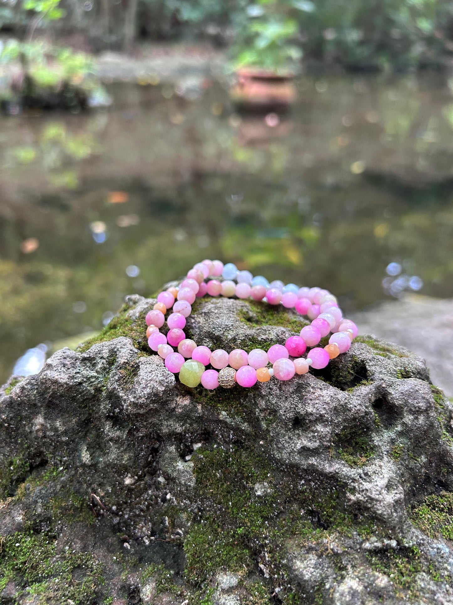 Dainty Pearls & Amethyst