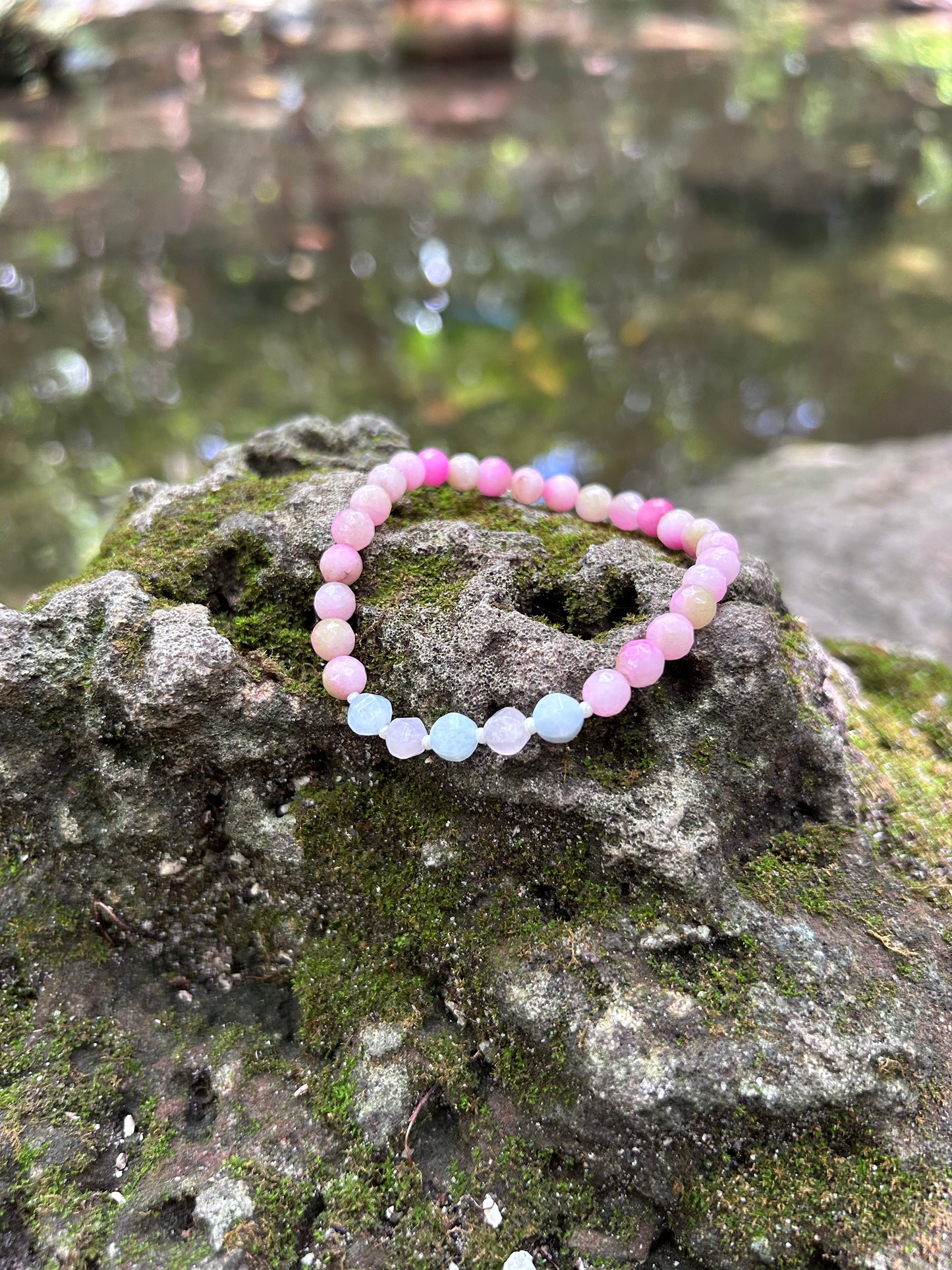 Dainty Pearls & Amethyst