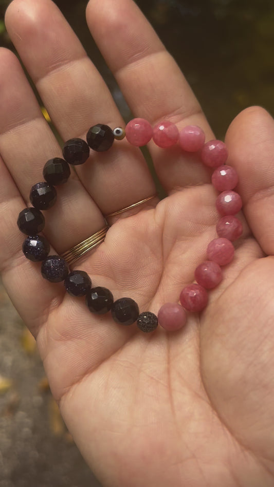 Berry Inspired Beaded Bracelet